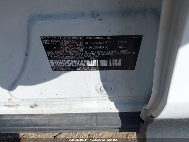Toyota Rav4 Xle 2015 2T3WFREV3FW234798 Image 9