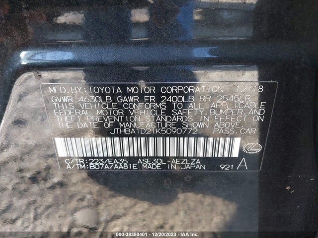 JTHBA1D21K5090772 Lexus IS 300
