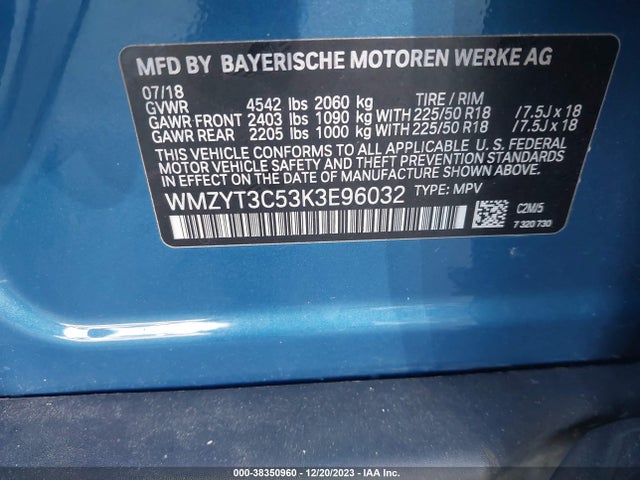 2019 MINI COUNTRYMAN WMZYT3C53K3E96032 Photo 8
