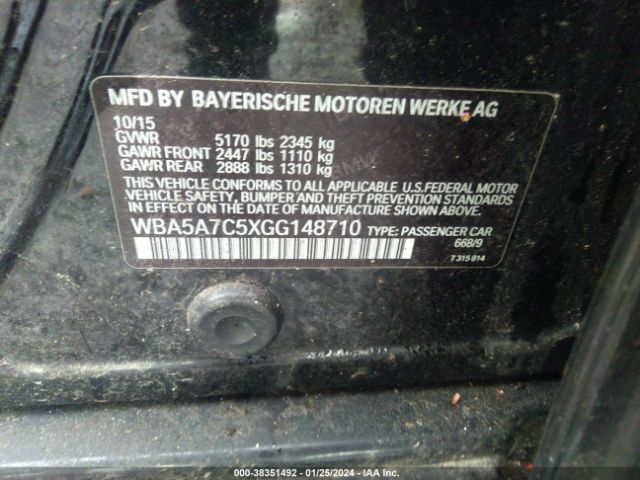 WBA5A7C5XGG148710 BMW 528i Xdrive