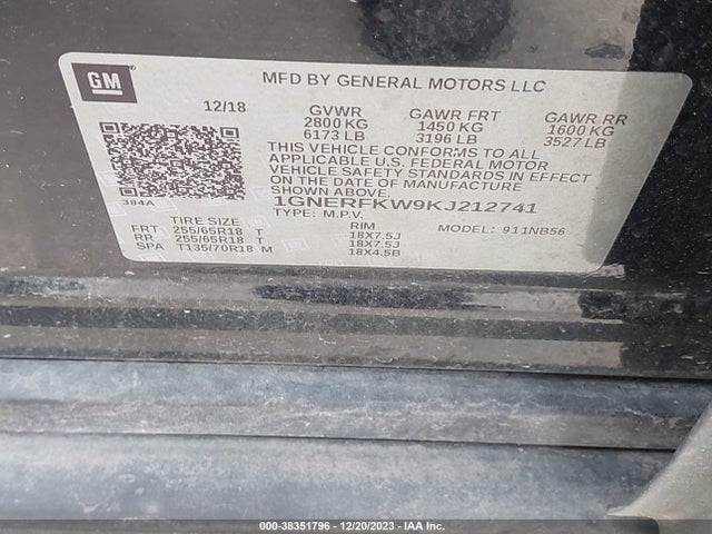 Chevrolet Traverse Ls 2019 1GNERFKW9KJ212741 Image 9