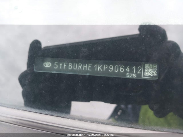 Toyota COROLLA LE 2019 5YFBURHE1KP906412 Image 9
