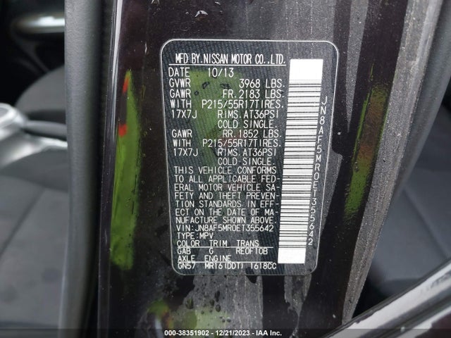 Nissan JUKE S 2014 JN8AF5MR0ET355642 Image 9
