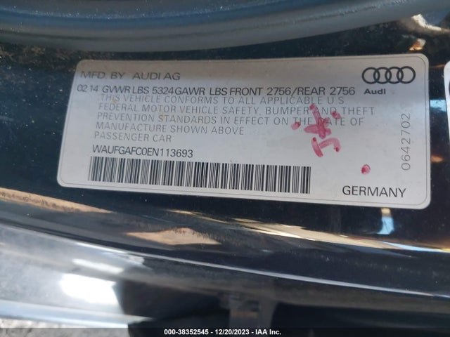 WAUFGAFC0EN113693 Audi A6 3.0t Premium Plus
