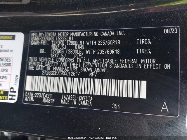 2T2GGCEZ5RC042617 Lexus Nx 350 Premium