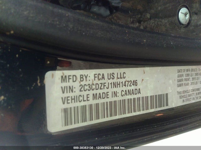 Dodge Challenger R/t Scat Pack 2022 2C3CDZFJ1NH147246 Image 9
