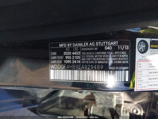 WDDGF4HB9EA929489 Mercedes-Benz C 250 Luxury/sport