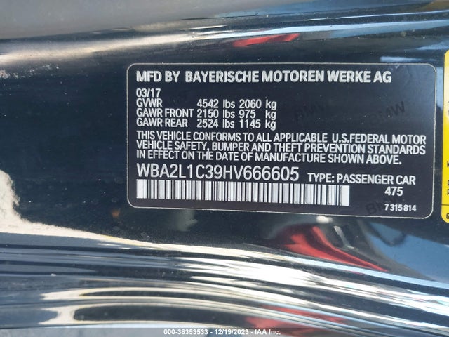 BMW M240i 2017 WBA2L1C39HV666605 Image 9