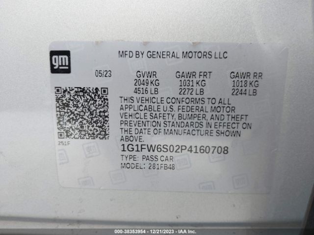 2023 CHEVROLET BOLT EV 1G1FW6S02P4160708 Photo 8