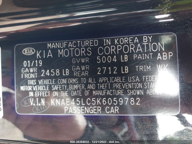 KNAE45LC5K6059782 KIA Stinger Gt1