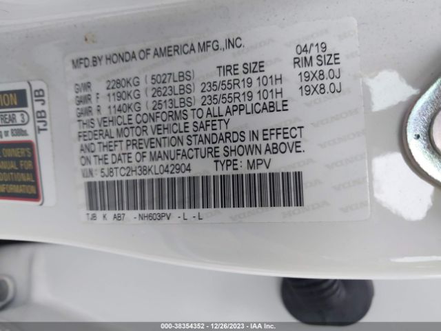 5J8TC2H38KL042904 Acura Rdx Base (a10)