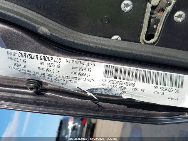 2C3CCAAG6EH383018 Chrysler 300