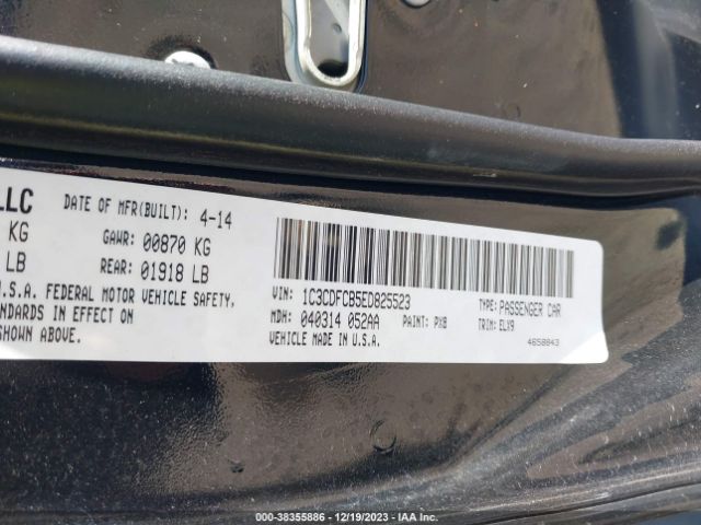 1C3CDFCB5ED825523 Dodge Dart Limited