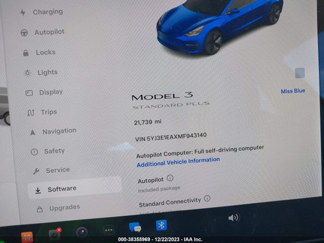 2021 TESLA MODEL 3 5YJ3E1EAXMF943140 Photo 6