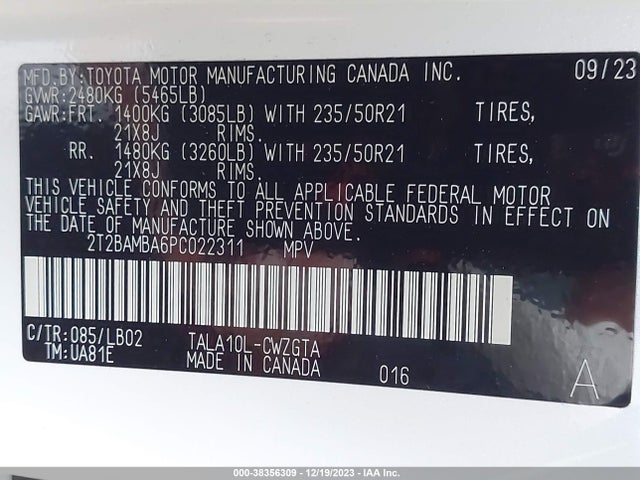 Lexus Rx 350 Premium Plus 2023 2T2BAMBA6PC022311 Image 9
