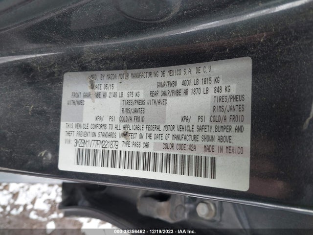Mazda Mazda3 I Touring 2015 3MZBM1V77FM221879 Image 9