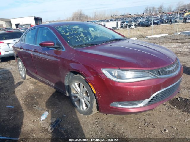 Auction sale of the 2015 Chrysler 200 Limited, vin: 1C3CCCAB7FN708333, lot number: 38356918