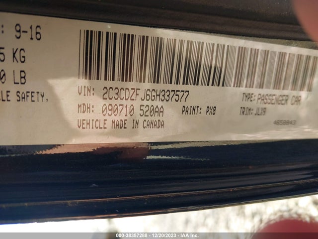Dodge Challenger R/t Scat Pack 2016 2C3CDZFJ6GH337577 Image 9