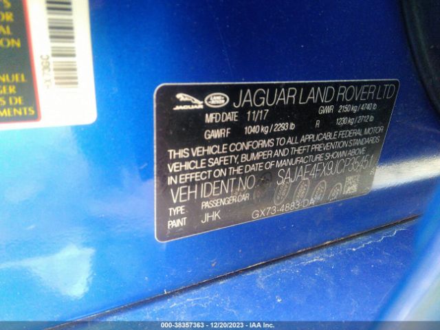 SAJAE4FX9JCP35451 Jaguar Xe 25t Prestige