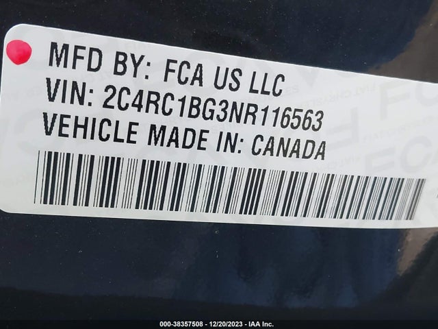 Chrysler Pacifica Touring L 2022 2C4RC1BG3NR116563 Image 9