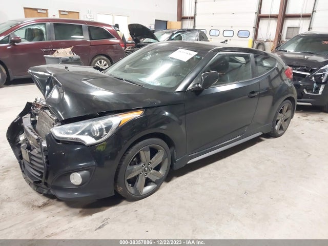 2014 HYUNDAI VELOSTER TURBO W/BLUE VIN: KMHTC6AEXEU193075