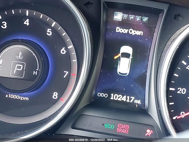 2014 HYUNDAI SANTA FE GLS VIN: KM8SRDHF2EU077737