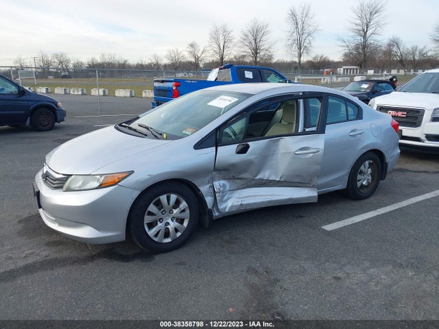 2012 HONDA CIVIC LX VIN: 19XFB2F58CE312534