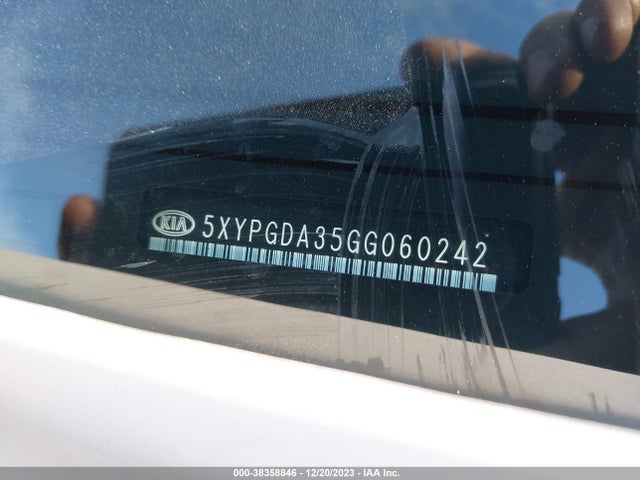 KIA Sorento 2.4l Lx 2016 5XYPGDA35GG060242 Image 9