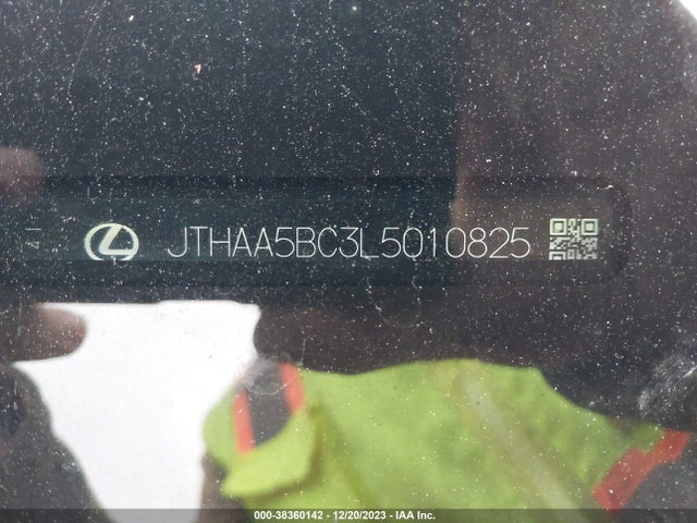 2020 LEXUS RC 300 VIN: JTHAA5BC3L5010825