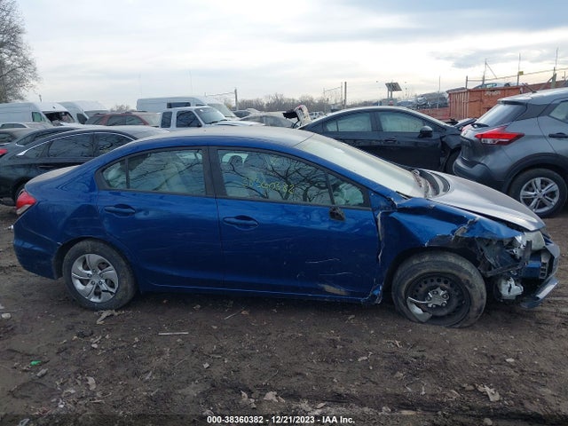 2013 HONDA CIVIC LX VIN: 19XFB2F5XDE097689