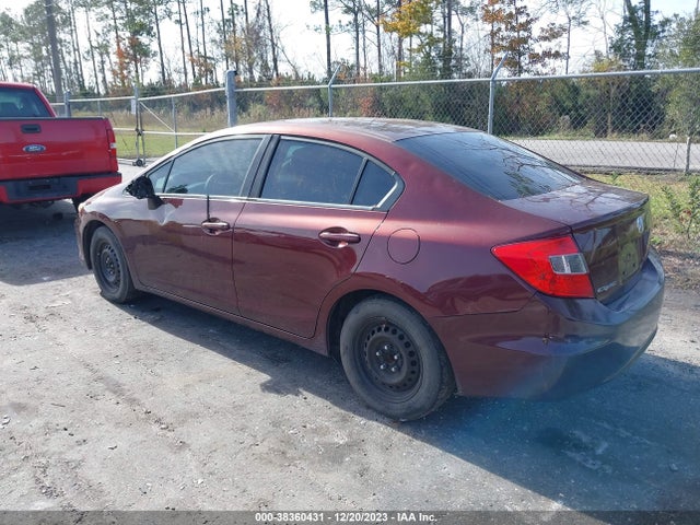 2012 HONDA CIVIC LX VIN: 19XFB2F58CE057948