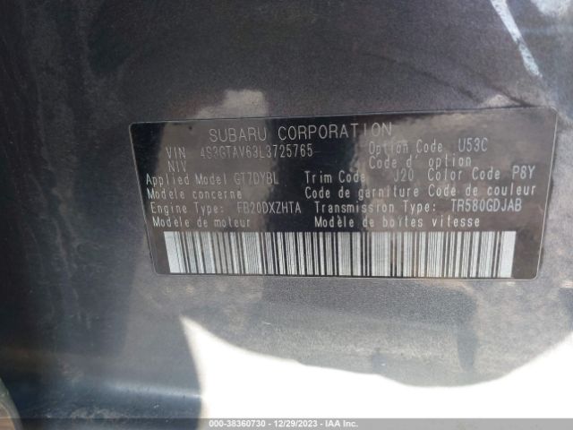 4S3GTAV63L3725765 Subaru Impreza Premium 5-door