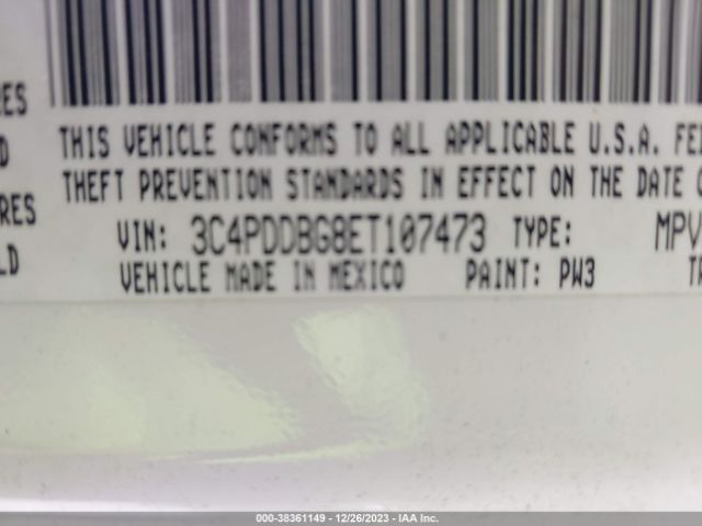 3C4PDDBG8ET107473 Dodge Journey Sxt