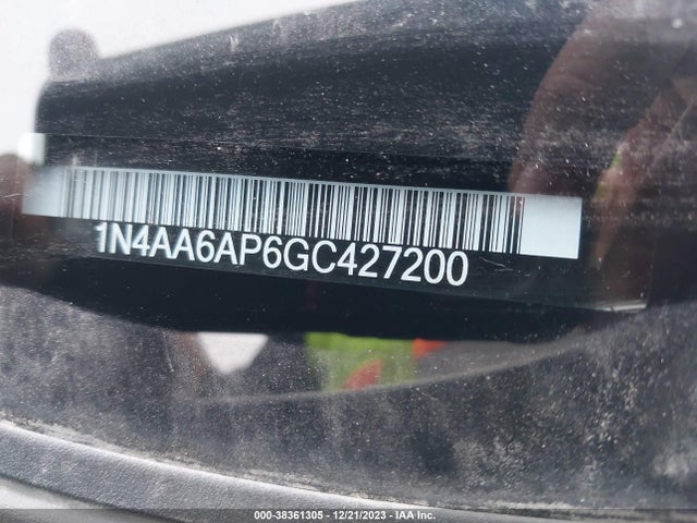 2016 NISSAN MAXIMA 3.5 PLATINUM/3.5 S/3.5 SL/3.5 SR/3.5 SV VIN: 1N4AA6AP6GC427200