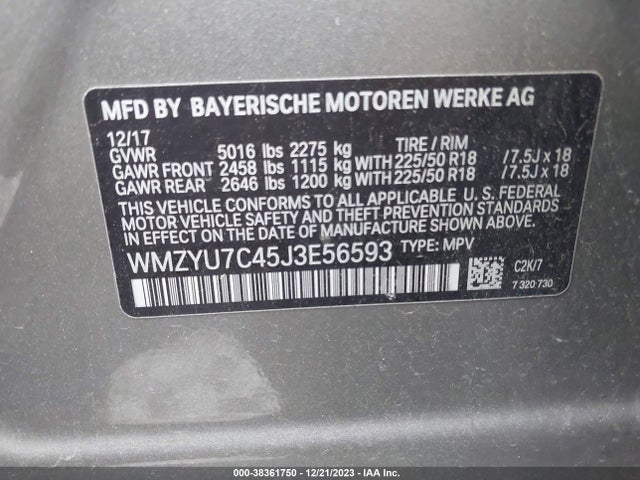 2018 MINI E COUNTRYMAN WMZYU7C45J3E56593 Photo 8