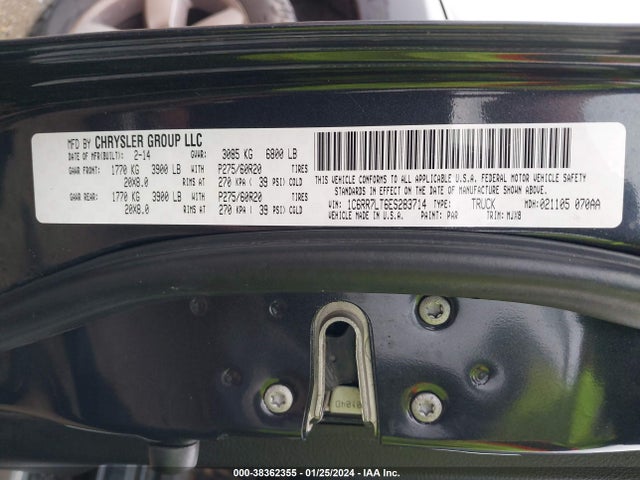1C6RR7LT6ES283714 RAM 1500 Big Horn