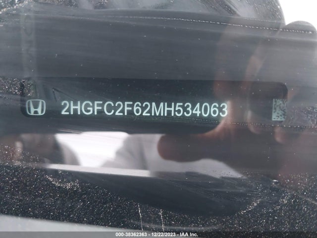 Honda Civic Lx 2021 2HGFC2F62MH534063 Image 9
