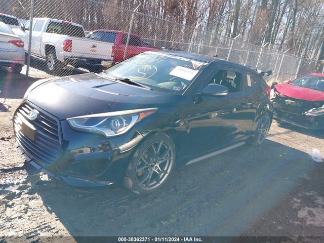 Hyundai Veloster Turbo W/black 2014 KMHTC6AE3EU182970 Image 2