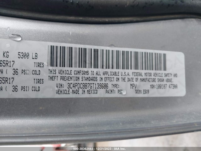 Dodge Journey Sxt 2016 3C4PDCBB7GT139686 Image 9