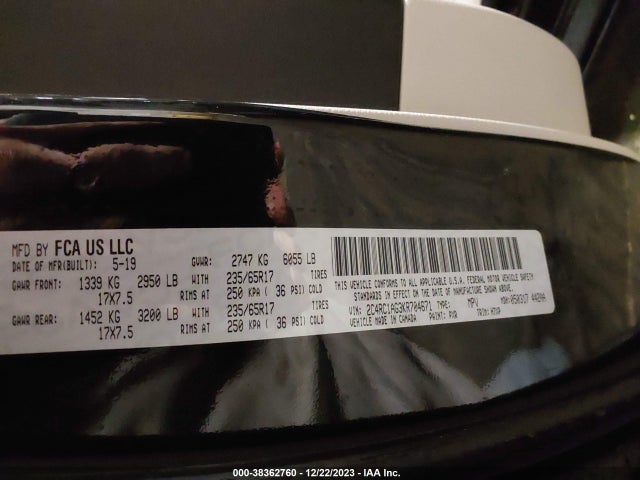 Chrysler PACIFICA L 2019 2C4RC1AG3KR704671 Image 9