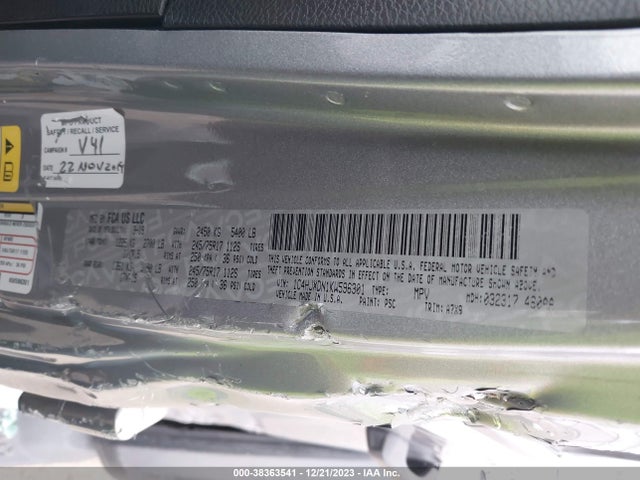 1C4HJXDN1KW596301 Jeep Wrangler Unlimited Sport S 4x4