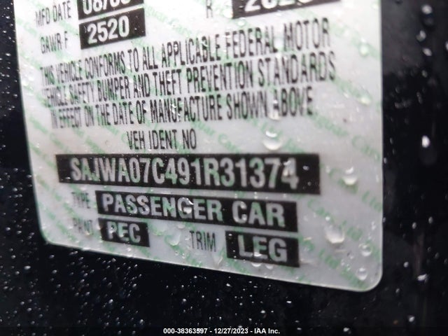 2009 JAGUAR XF SAJWA07C491R31374 Photo 8