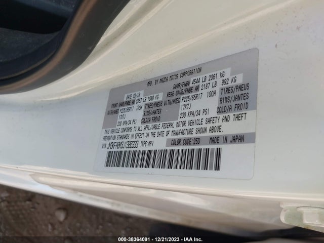2018 MAZDA CX-5 SPORT VIN: JM3KFABM3J1386333