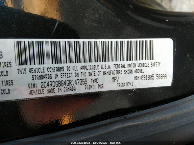 2C4RDGBG4GR147355 Dodge Grand Caravan American Value Pkg