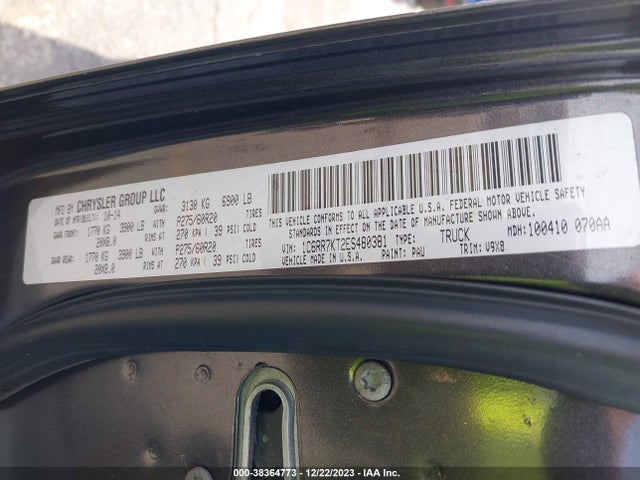 RAM 1500 Express 2014 1C6RR7KT2ES480381 Image 9