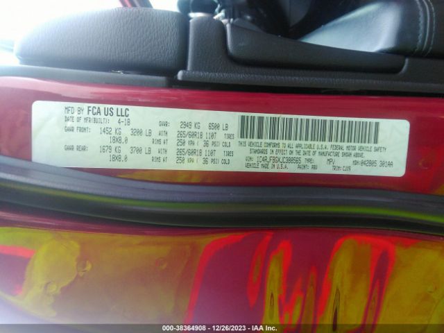 2018 JEEP GRAND CHEROKEE 1C4RJFBGXJC388565 Photo 8