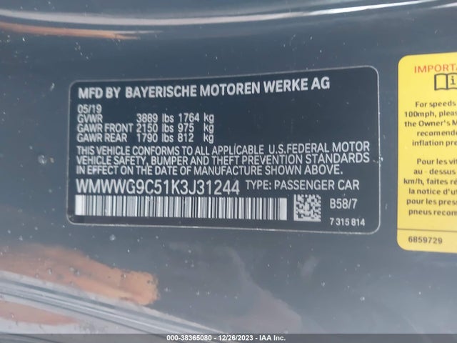 2019 MINI CONVERTIBLE WMWWG9C51K3J31244 Photo 8