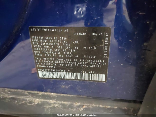 WVGUNPE29NP051898 Volkswagen Id.4 Awd Pro S