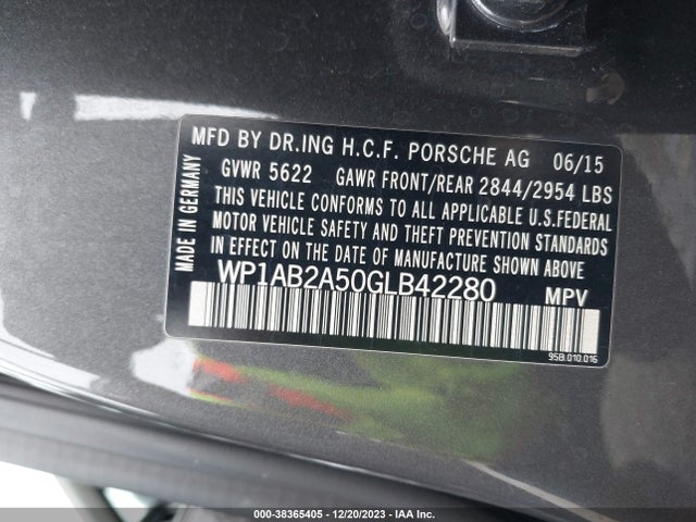 2016 PORSCHE MACAN WP1AB2A50GLB42280 Photo 8