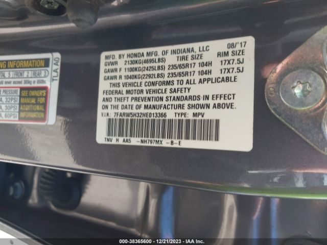 7FARW5H32HE013366 Honda CR-V LX
